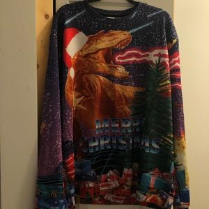 Dinosaur Christmas Sweater